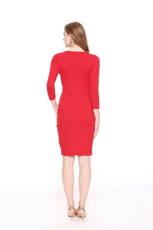RED TULIP DRESS Red - XS - Comfort Fit (Red, M, Comfort Fit)